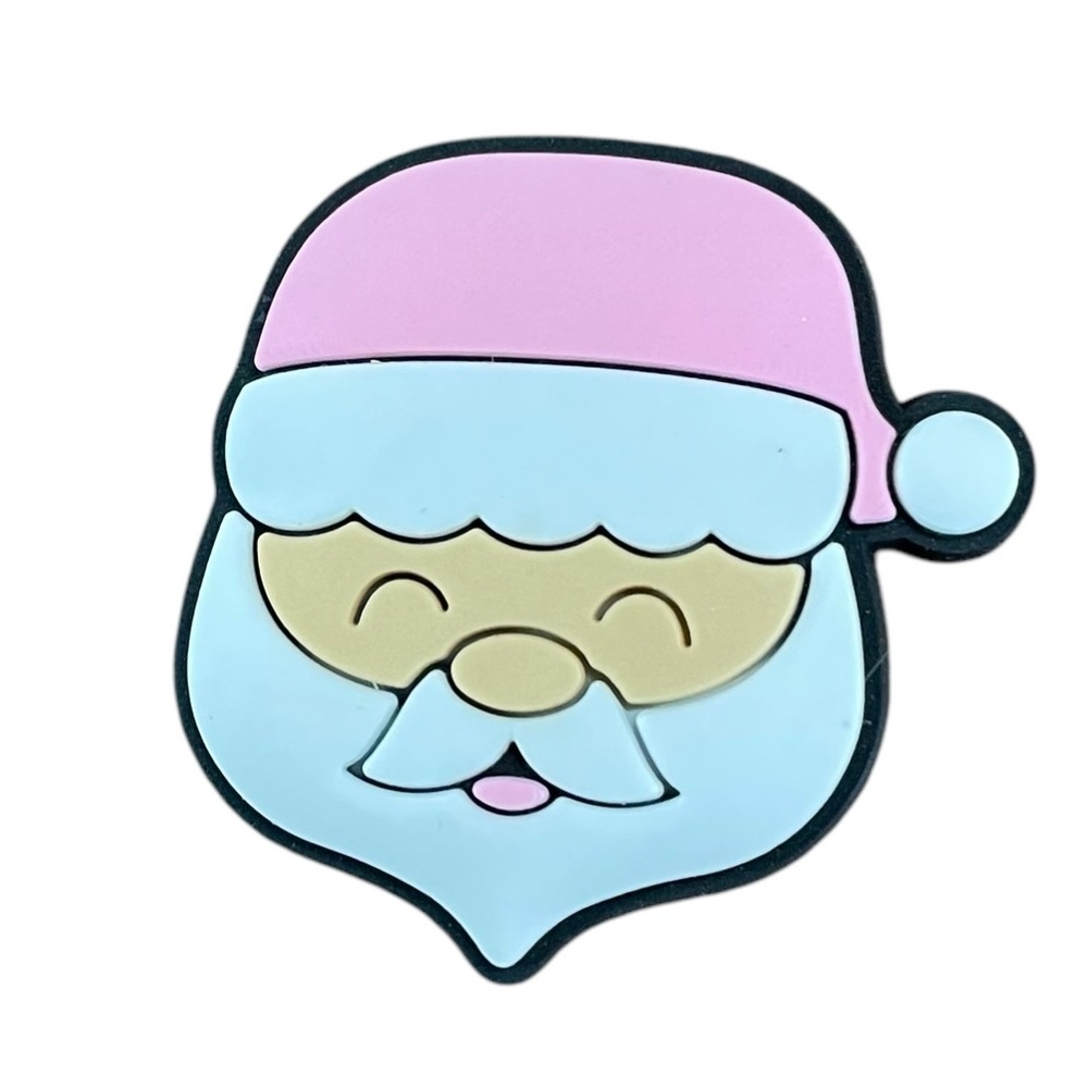 Santa Claus With Pink Hat Croc Charm